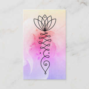 *~* Roos Lotus Hart  Nirvana Yoga Massage  Reiki Visitekaartje