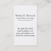 *~* Roos Lotus Heart Nirvana Massage Reiki Yoga Visitekaartje (Achterkant)