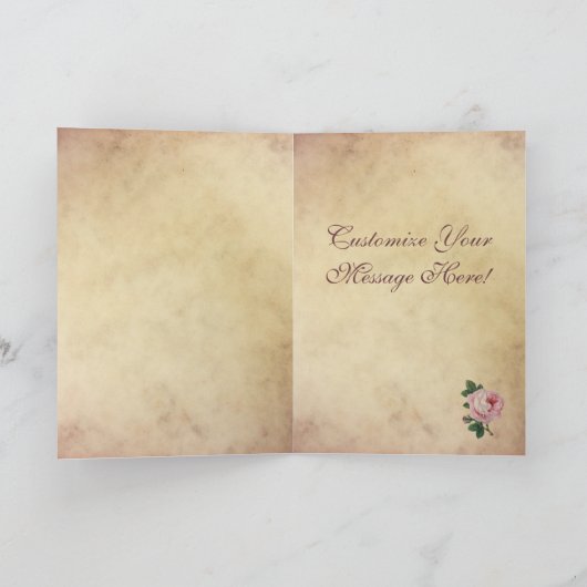 Roos Love Kaart (Binnen)