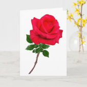 Roos Love You Greeting Kaart (Gele Bloem)