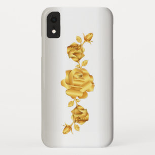 Roos Lovers Design Gold op Zilver Case-Mate iPhone Case