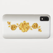 Roos Lovers Design Gold op Zilver Case-Mate iPhone Case (Achterkant (horizontaal))