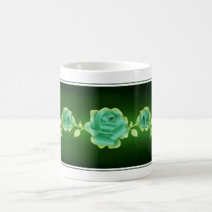 Roos Lovers Design Metallic Green Roos Koffiemok