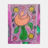 Roos L'Sinaasappel Fleece Deken (Voorkant)