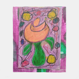 Roos L'Sinaasappel Fleece Deken