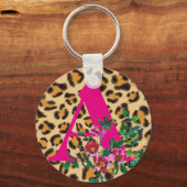 Roos -luipaard Sleutelhanger (Voorkant)