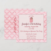 Roos Macarons Verjaardag Kaart (Voorkant / Achterkant)