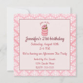 Roos Macarons Verjaardag Kaart (Voorkant)