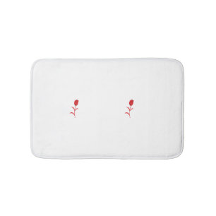 Roos Madder, Lava Red, bloemontwerp Badmat