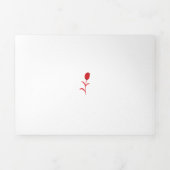 Roos Madder, Lava Red, bloemontwerp Drieluik Kaart (Cover)