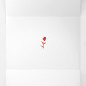 Roos Madder, Lava Red, bloemontwerp Drieluik Kaart (Binnenkant midden)