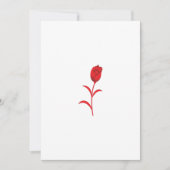 Roos Madder, Lava Red, bloemontwerp Feestdagenkaart (Voorkant)