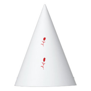 Roos Madder, Lava Red, bloemontwerp Feesthoedjes