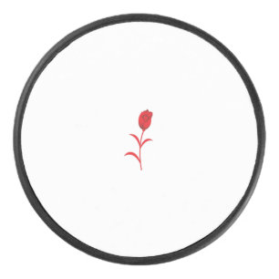 Roos Madder, Lava Red, bloemontwerp Hockey Puck