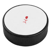 Roos Madder, Lava Red, bloemontwerp Hockey Puck (3/4)