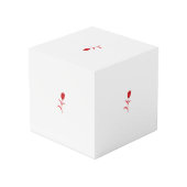 Roos Madder, Lava Red, bloemontwerp Kubus (Achter hoekig)