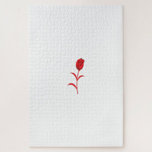 Roos Madder, Lava Red, bloemontwerp Legpuzzel