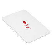 Roos Madder, Lava Red, bloemontwerp Magneet (Rechterzijde)