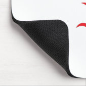 Roos Madder, Lava Red, bloemontwerp Muismat (Hoek)