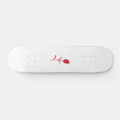Roos Madder, Lava Red, bloemontwerp Persoonlijk Skateboard (Horizontaal)
