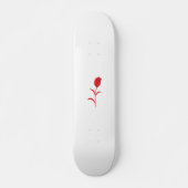 Roos Madder, Lava Red, bloemontwerp Persoonlijk Skateboard (Voorkant)