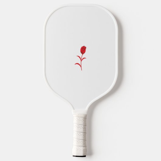 Roos Madder, Lava Red, bloemontwerp Pickleball Paddle (Achterkant)