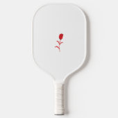 Roos Madder, Lava Red, bloemontwerp Pickleball Paddle (Voorkant)