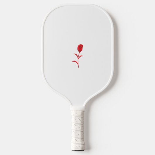 Roos Madder, Lava Red, bloemontwerp Pickleball Paddle (Voorkant)