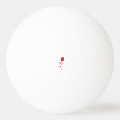 Roos Madder, Lava Red, bloemontwerp Pingpongbal (Achterkant)