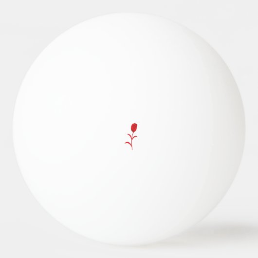 Roos Madder, Lava Red, bloemontwerp Pingpongbal (Voorkant)