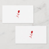 Roos Madder, Lava Red, bloemontwerp Plaatskaartje (Voorkant / Achterkant)