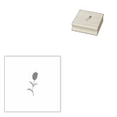 Roos Madder, Lava Red, bloemontwerp Rubberstempel (Gestempeld)