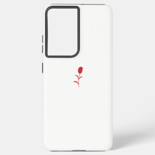 Roos Madder, Lava Red, bloemontwerp Samsung Galaxy Hoesje