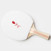 Roos Madder, Lava Red, bloemontwerp Tafeltennisbatje (Zijkant)