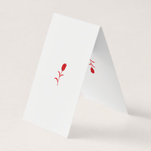 Roos Madder, Lava Red, bloemontwerp Visitekaartje