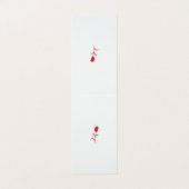 Roos Madder, Lava Red, bloemontwerp Visitekaartje (Buitenkant ongevouwen)