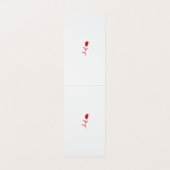 Roos Madder, Lava Red, bloemontwerp Visitekaartje (Binnenkant ongevouwen)