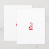Roos Madder, Thunderbird floral Design (Voorkant / Achterkant)