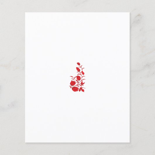 Roos Madder, Thunderbird floral Design (Voorkant)