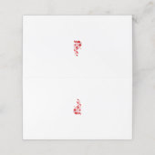 Roos Madder, Thunderbird floral Design Afsprakenkaart (Buitenkant ongevouwen)