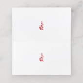 Roos Madder, Thunderbird floral Design Afsprakenkaart (Binnenkant ongevouwen)