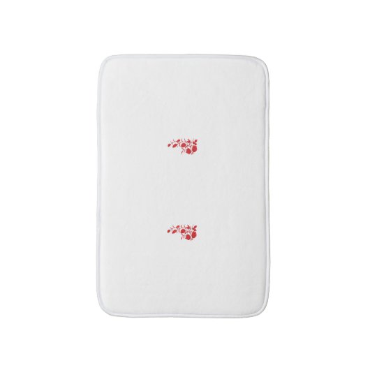 Roos Madder, Thunderbird floral Design Badmat (Voorkant Verticaal)