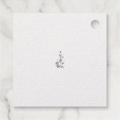 Roos Madder, Thunderbird floral Design Bedankjes Labels (Achterkant)