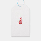 Roos Madder, Thunderbird floral Design Cadeaulabel (Achterkant)