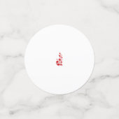 Roos Madder, Thunderbird floral Design Confetti (Kleine voorkant)