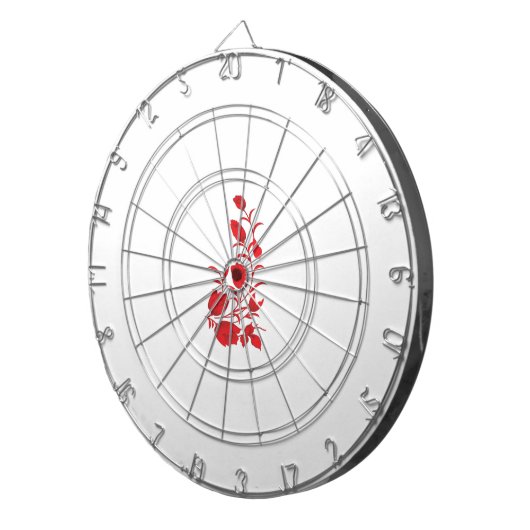 Roos Madder, Thunderbird floral Design Dartbord (Voorkant Rechts)