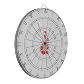 Roos Madder, Thunderbird floral Design Dartbord (Voorkant Links)