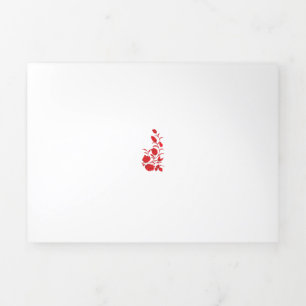 Roos Madder, Thunderbird floral Design Drieluik Kaart