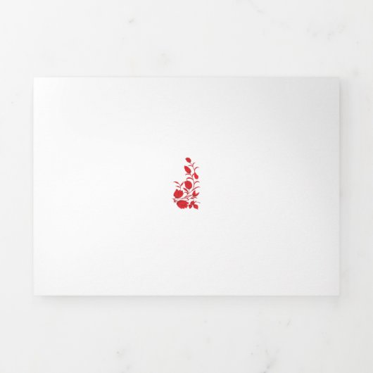 Roos Madder, Thunderbird floral Design Drieluik Kaart (Cover)