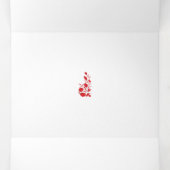 Roos Madder, Thunderbird floral Design Drieluik Kaart (Binnenkant midden)